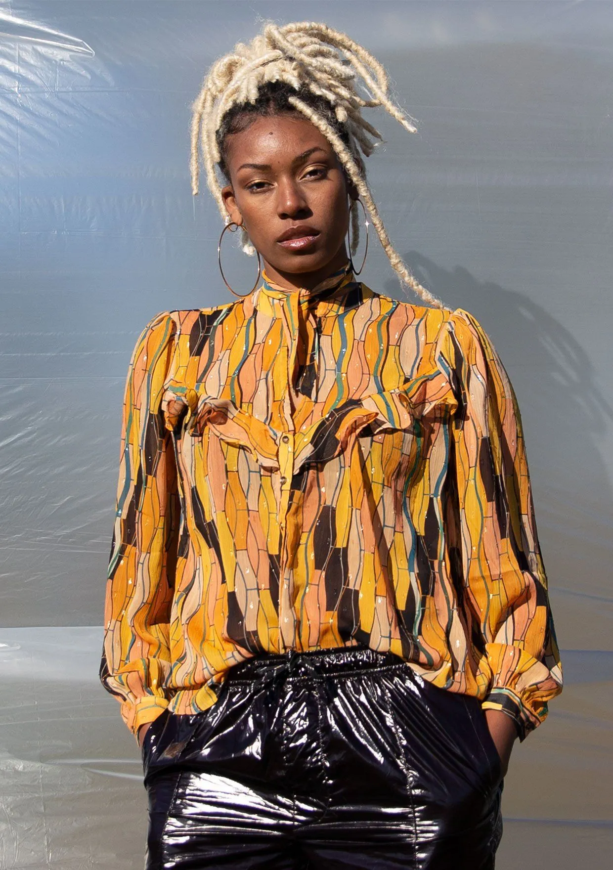 Midas Touch Metallic Blouse sold by lovestitch