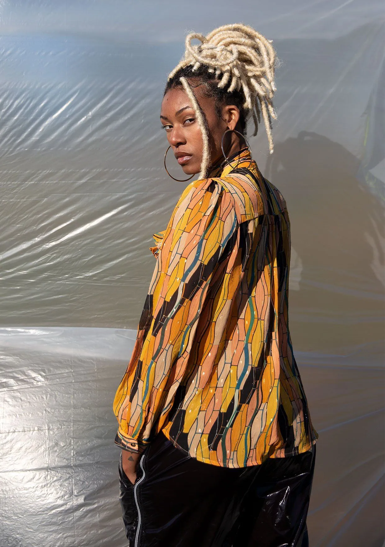 Midas Touch Metallic Blouse sold by lovestitch product image thumbnail 2