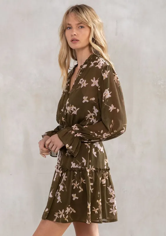 Elka Floral Mini Dress sold by lovestitch