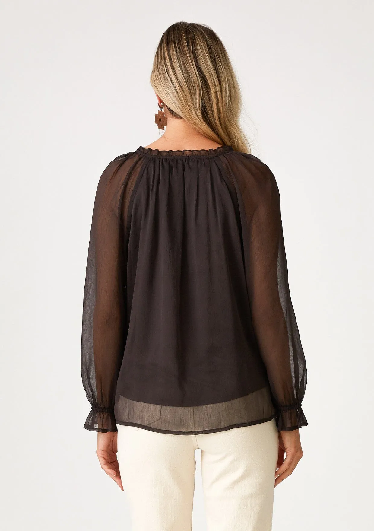 Nellie Sheer Blouse sold by lovestitch product image thumbnail 3