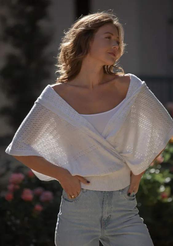 Carol Pointelle Hoodie sold by lovestitch