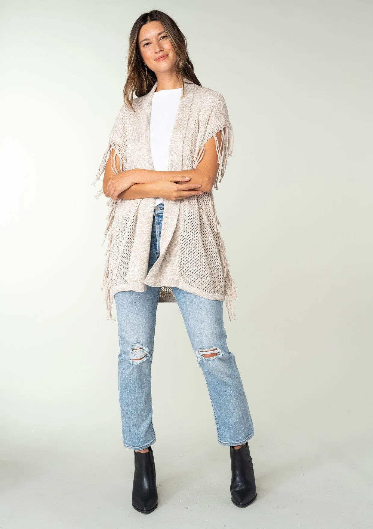 Raquel Fringe Cardigan sold by lovestitch product image thumbnail 4