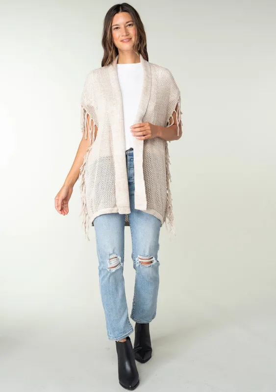 Raquel Fringe Cardigan sold by lovestitch