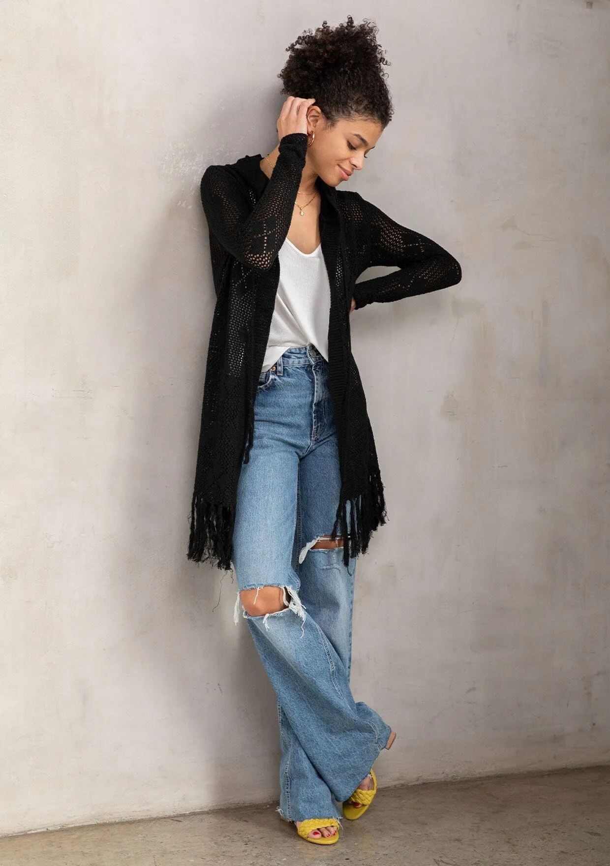 Markle Fringe Cardigan sold by lovestitch product image thumbnail 5