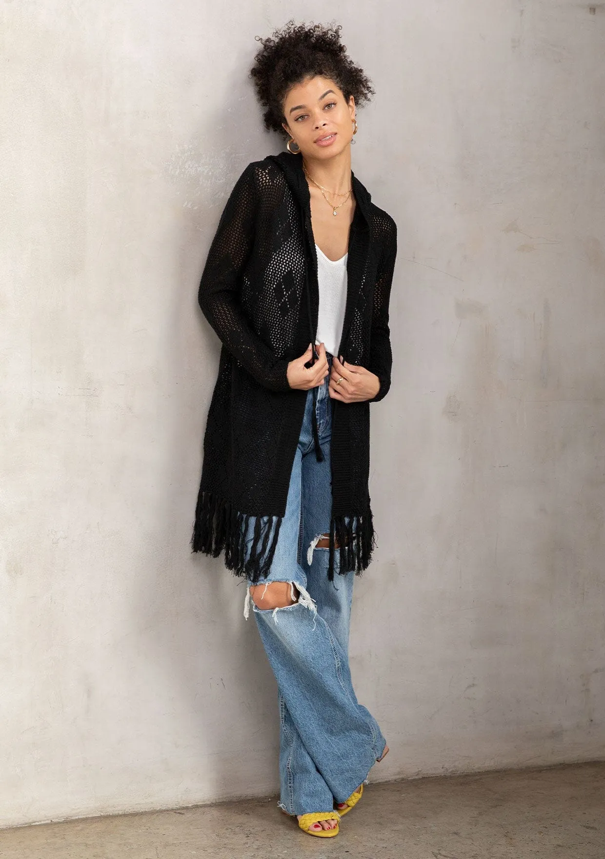 Markle Fringe Cardigan sold by lovestitch product image thumbnail 3