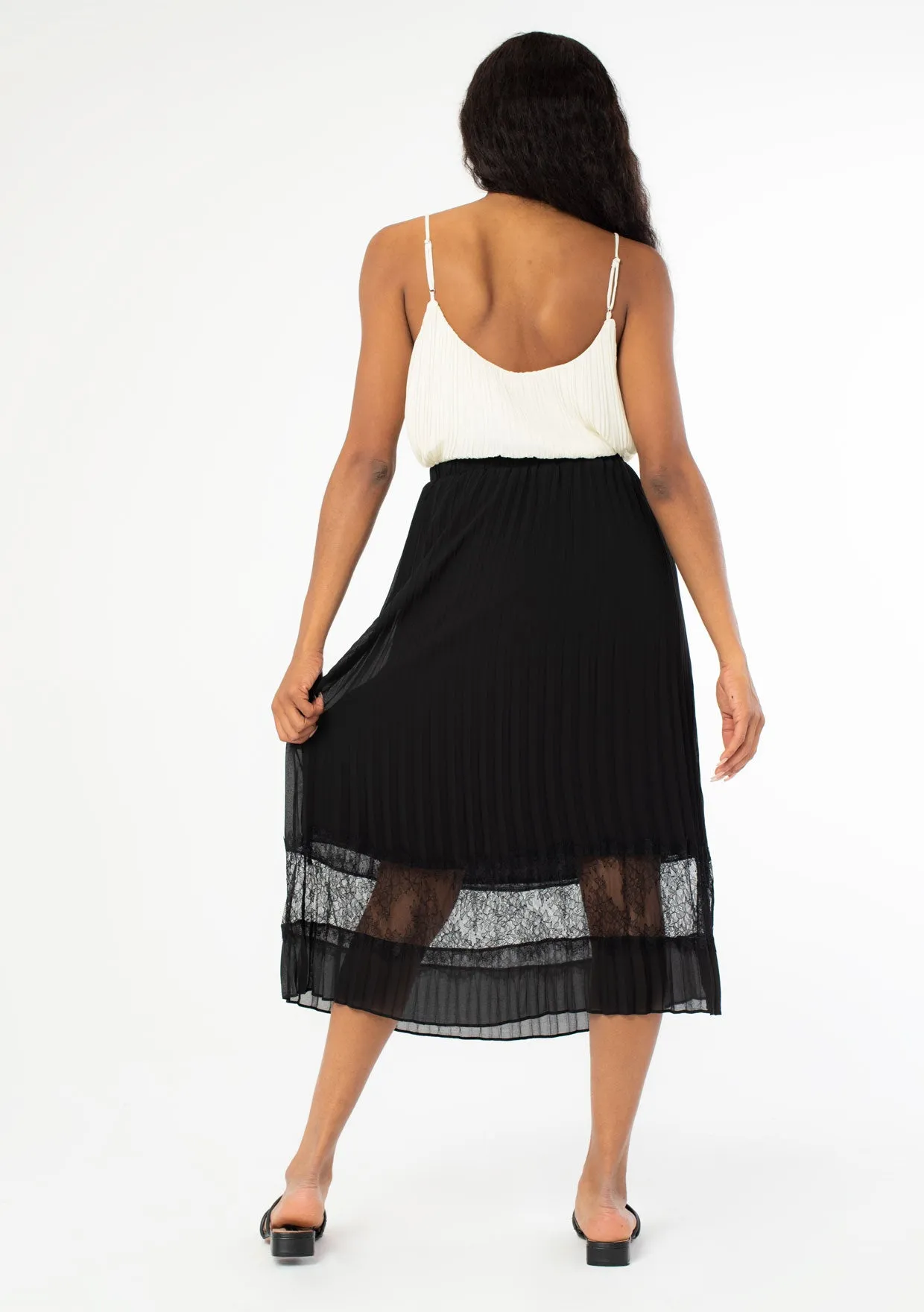 Full Swing Pleated Midi Skirt sold by lovestitch product image thumbnail 2