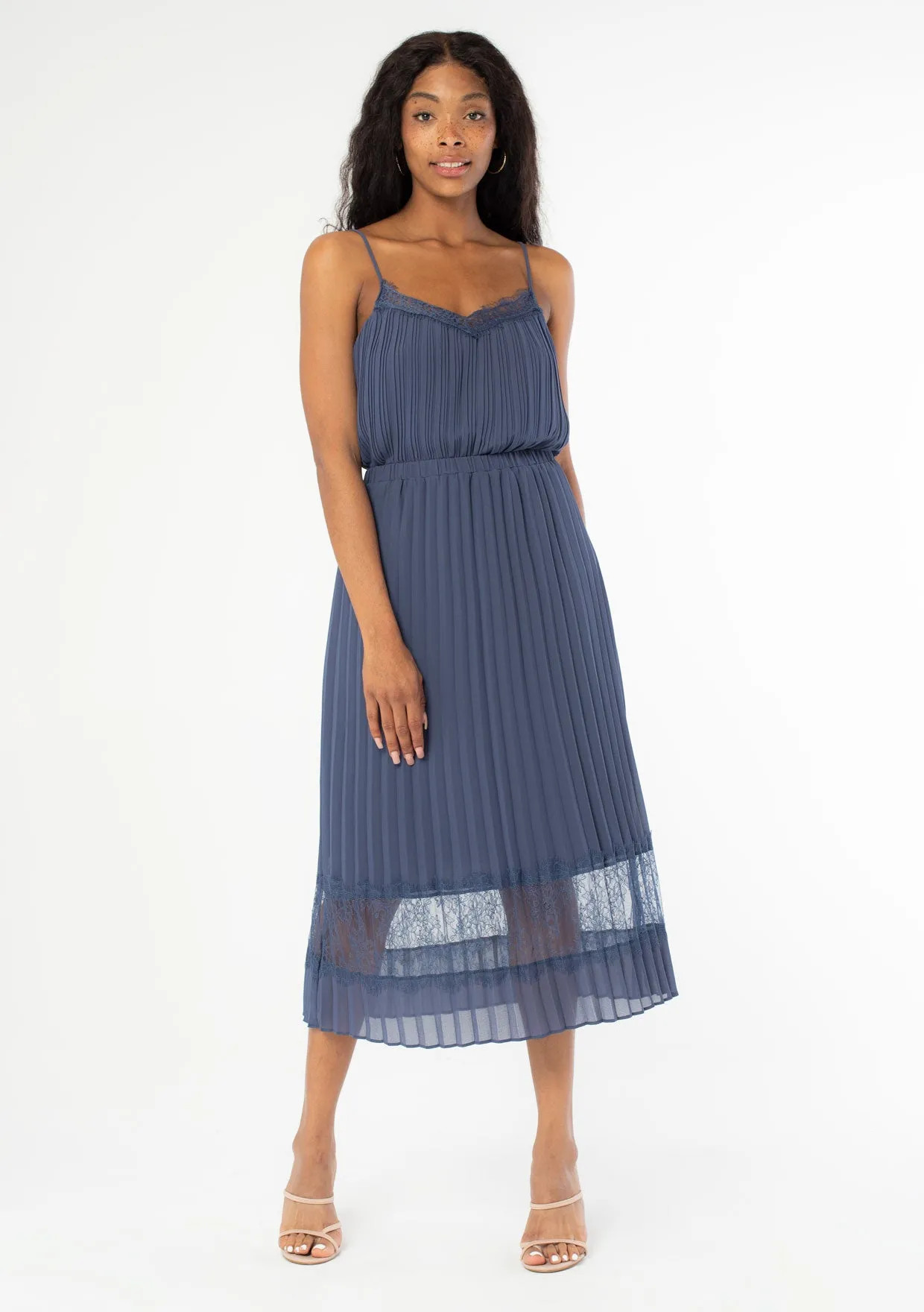 Full Swing Pleated Midi Skirt sold by lovestitch product image thumbnail 5