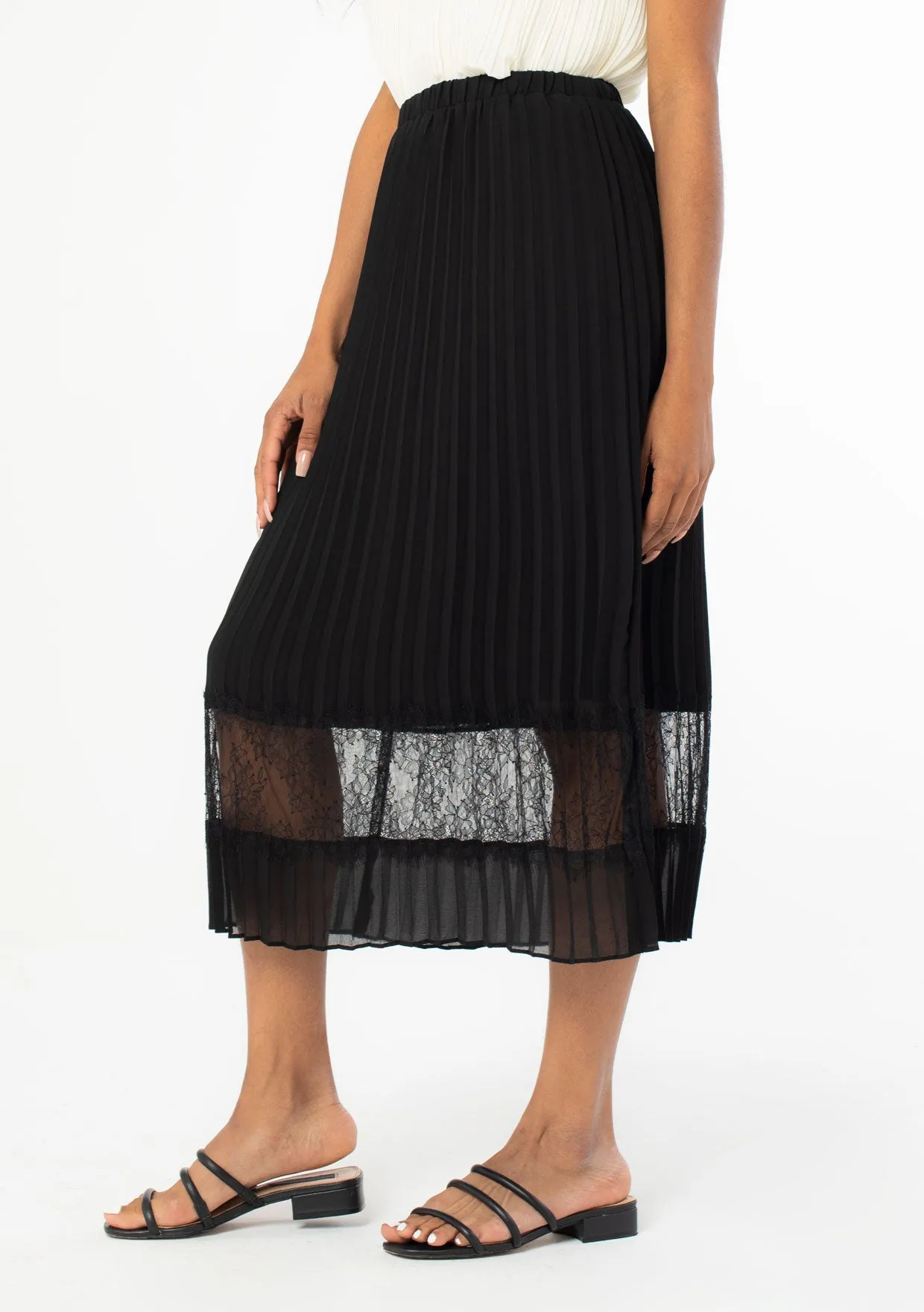 Full Swing Pleated Midi Skirt sold by lovestitch product image thumbnail 3