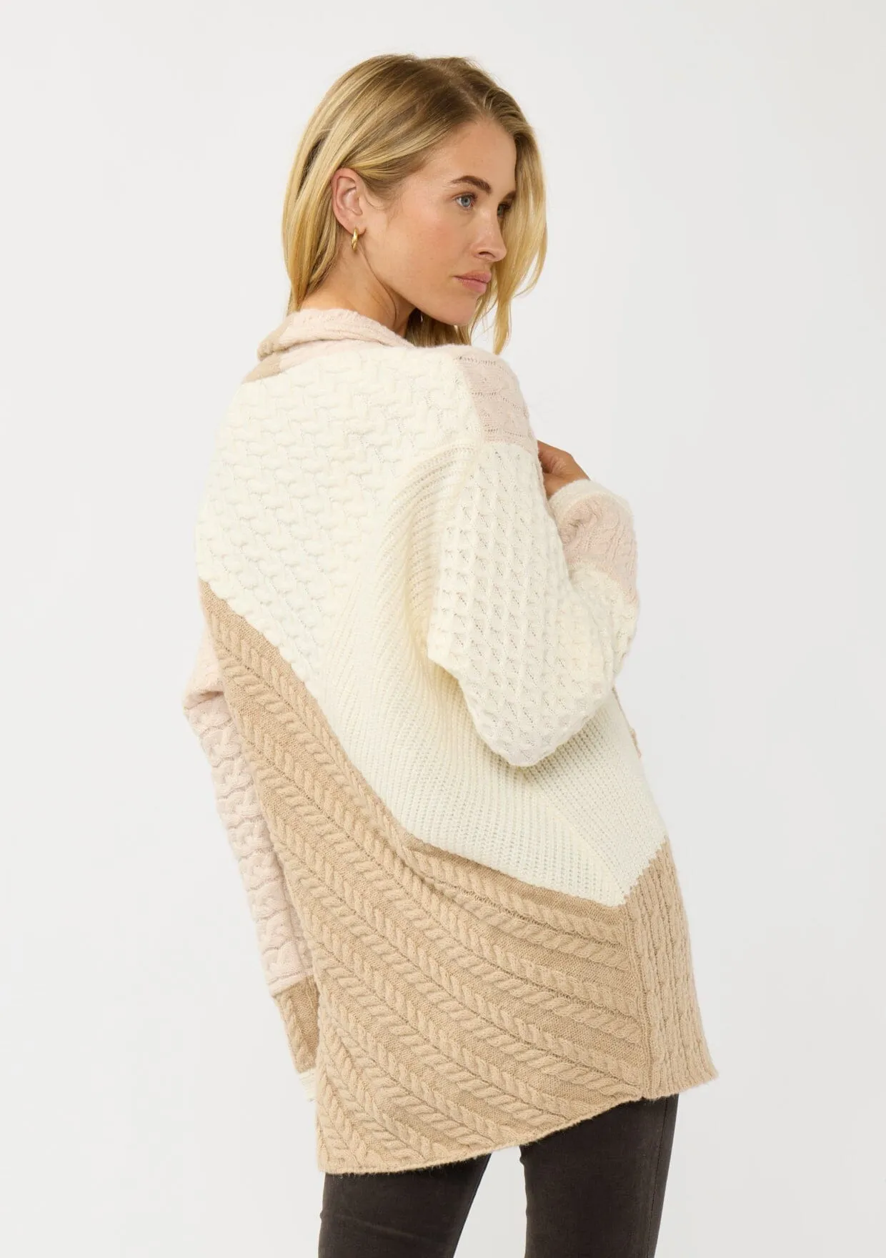 Evie Cable Knit Cardigan sold by lovestitch product image thumbnail 4