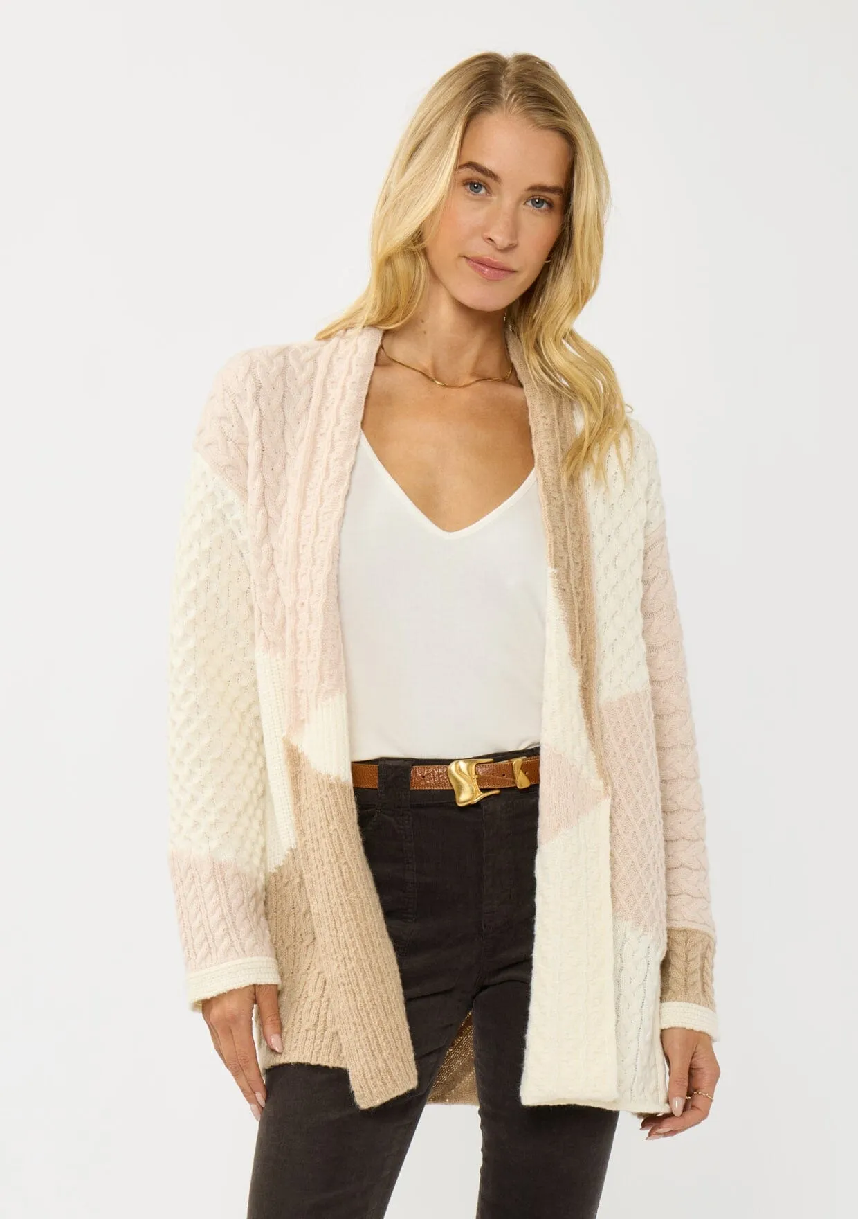 Evie Cable Knit Cardigan sold by lovestitch