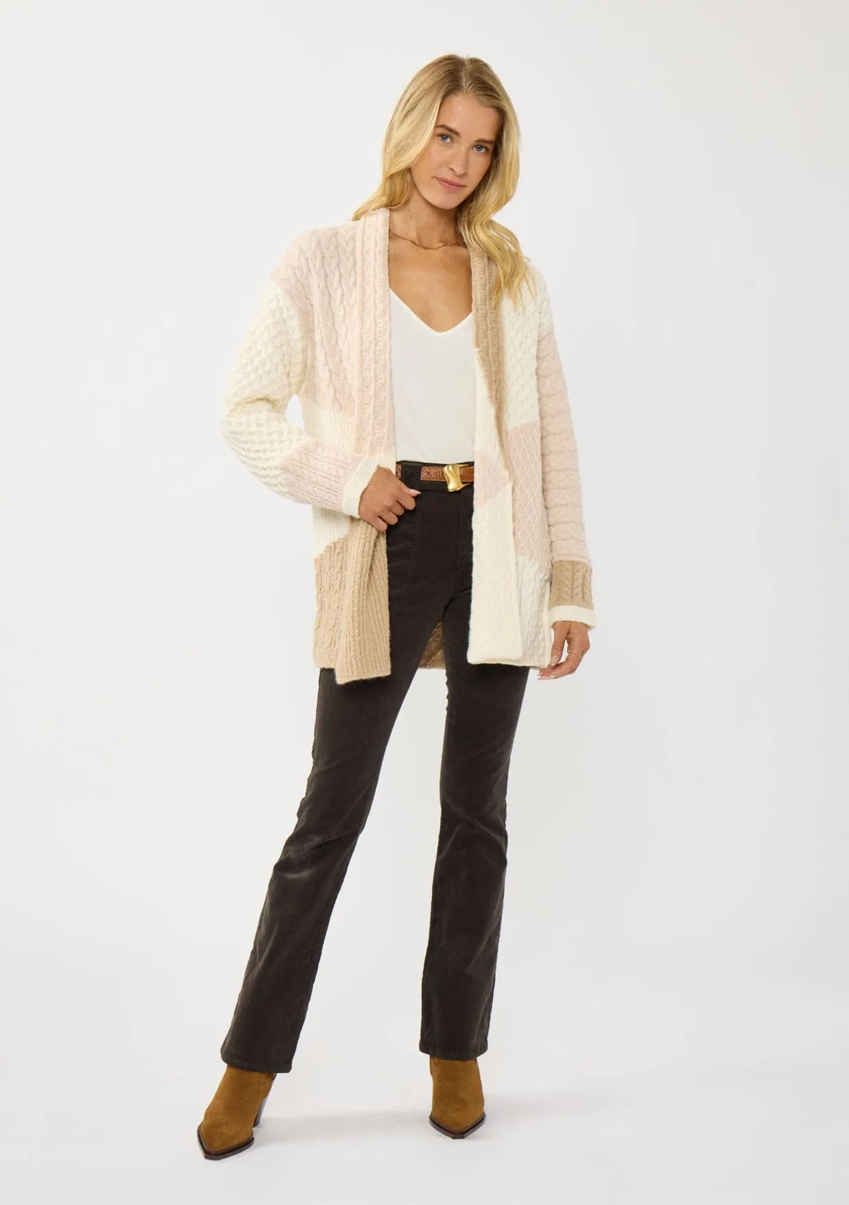 Evie Cable Knit Cardigan sold by lovestitch product image thumbnail 2