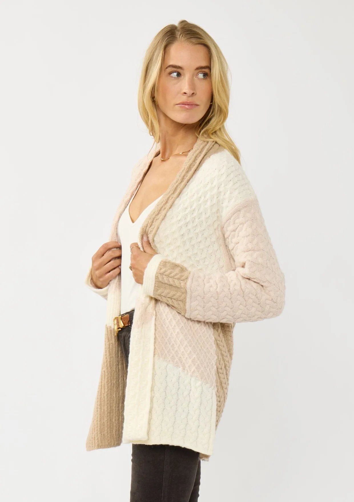 Evie Cable Knit Cardigan sold by lovestitch product image thumbnail 3