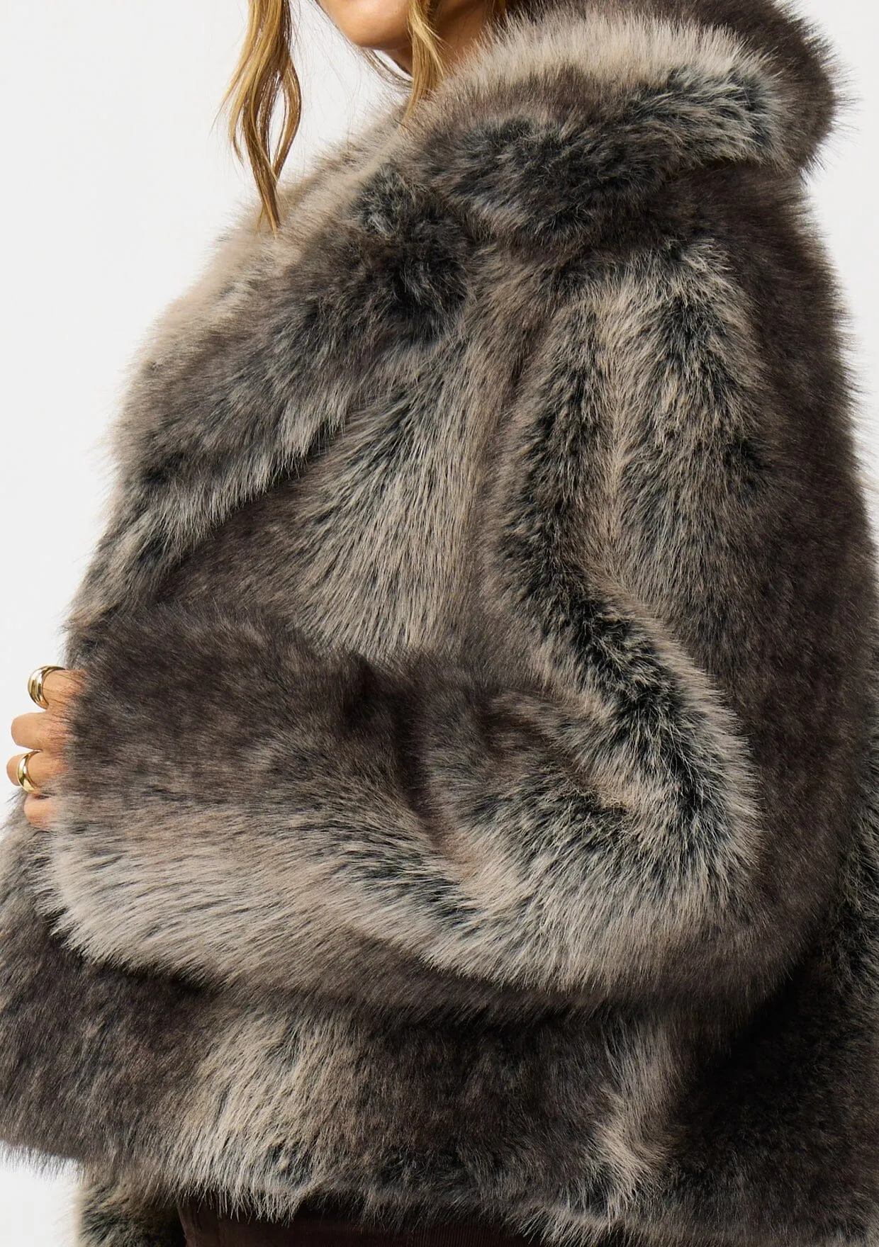 Mira Faux Fur Jacket sold by lovestitch product image thumbnail 3