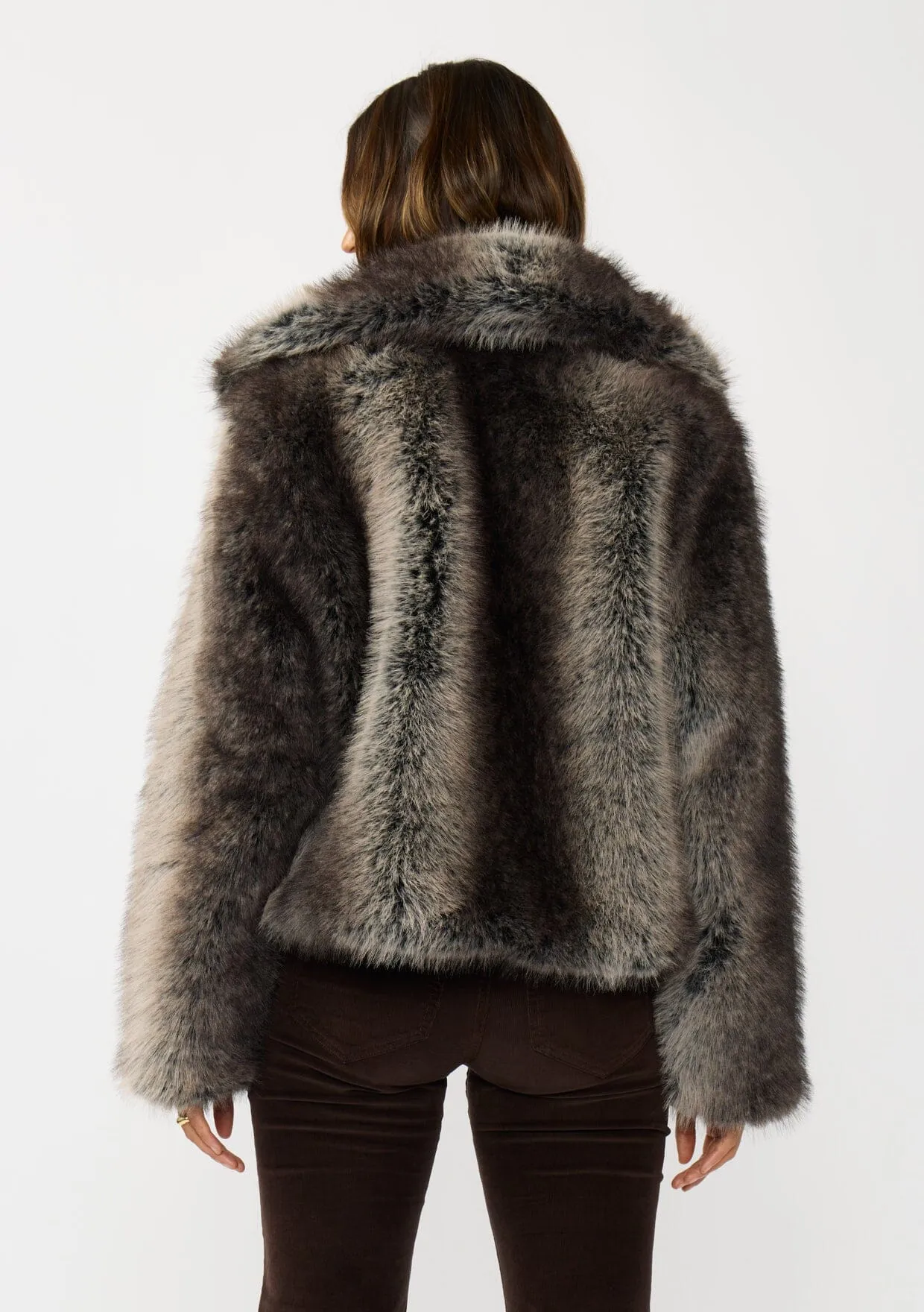 Mira Faux Fur Jacket sold by lovestitch product image thumbnail 4