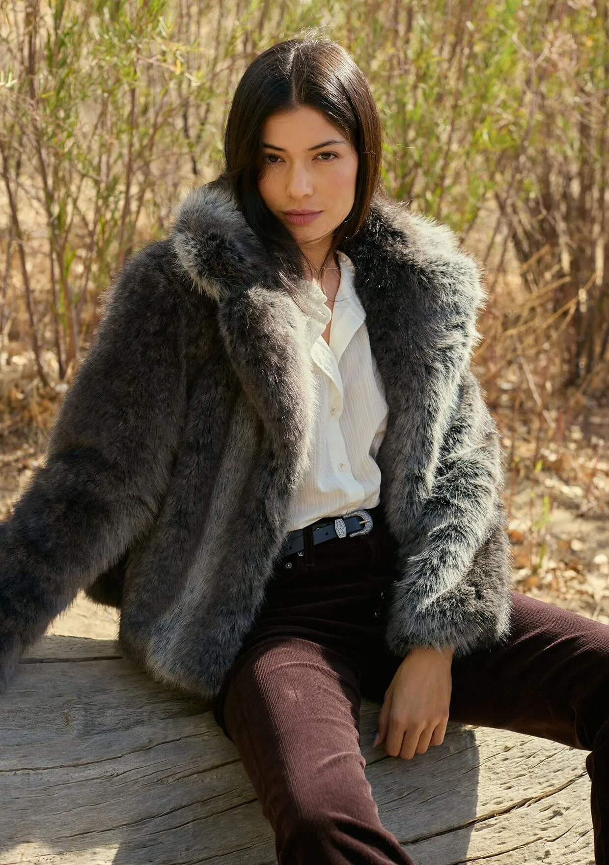 Mira Faux Fur Jacket sold by lovestitch product image thumbnail 2