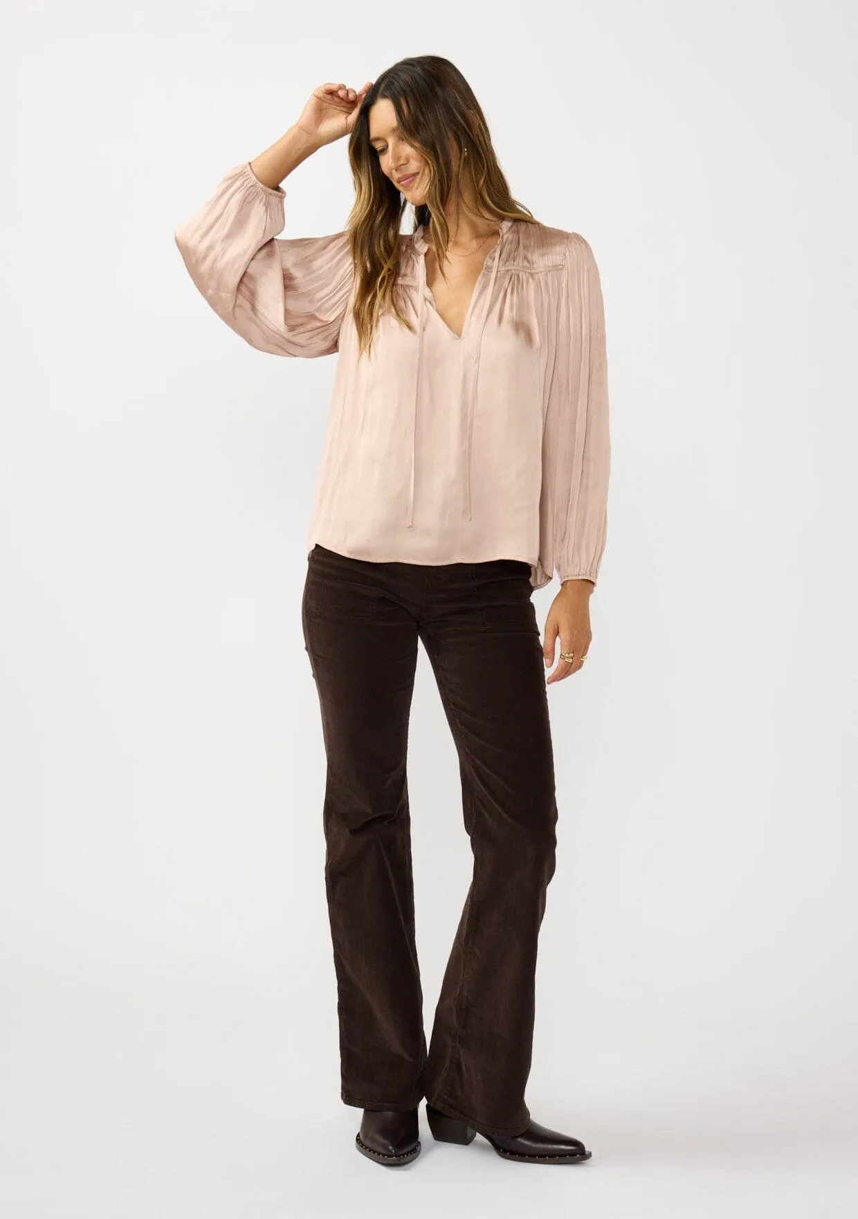 Corinne Pleated Blouse sold by lovestitch product image thumbnail 2