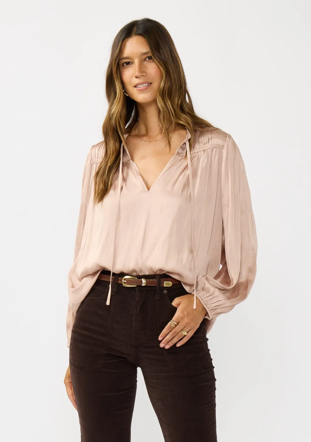 Corinne Pleated Blouse sold by lovestitch product image thumbnail 5