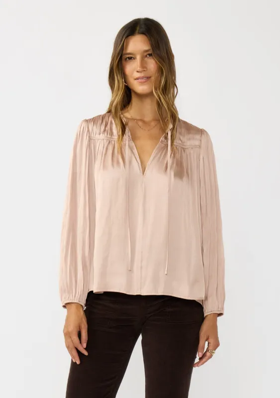 Corinne Pleated Blouse sold by lovestitch