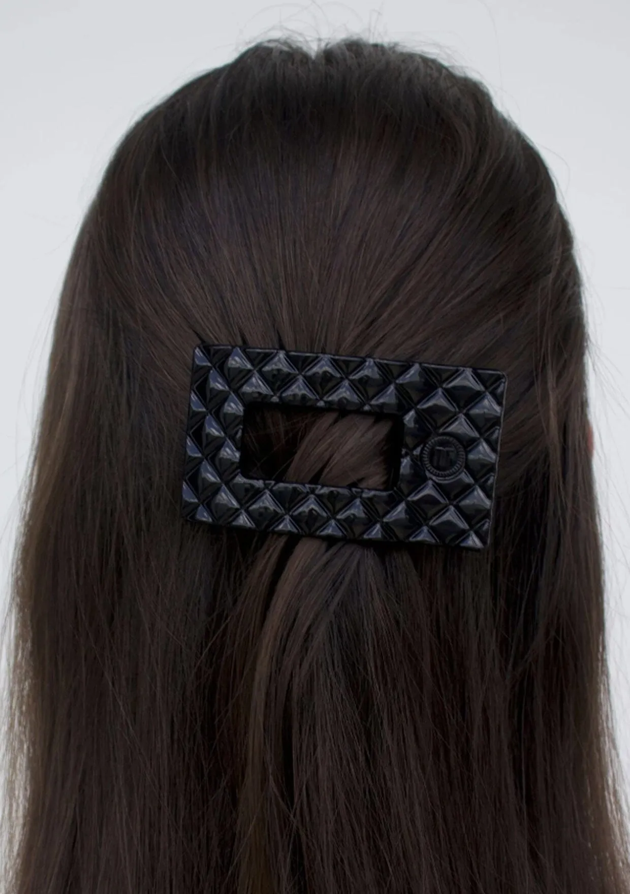 TELETIES - Quilted Small Rectangle Hair Clip sold by lovestitch product image thumbnail 3