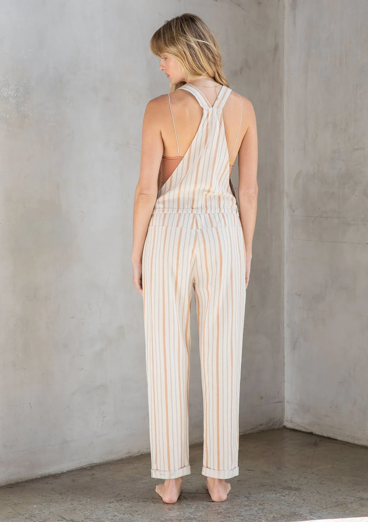 Afternoon Striped Twill Overalls sold by lovestitch product image thumbnail 4
