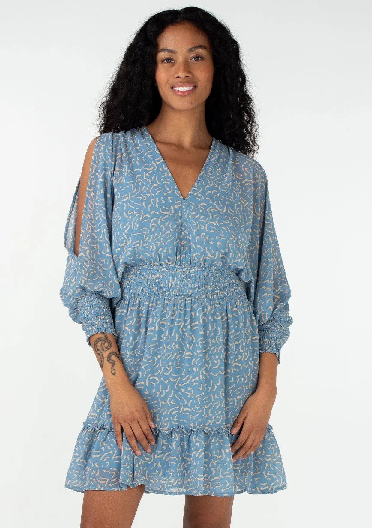 Marbella Split Sleeve Mini Dress sold by lovestitch product image thumbnail 5