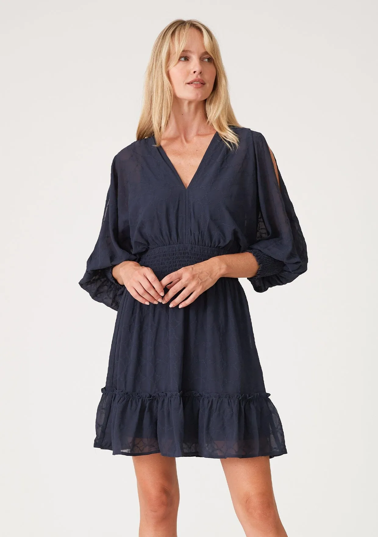 Becca Split Sleeve Mini Dress sold by lovestitch
