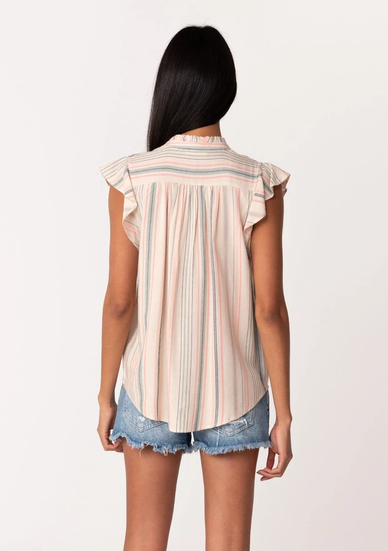 Joelle Flutter Sleeve Top sold by lovestitch product image thumbnail 2