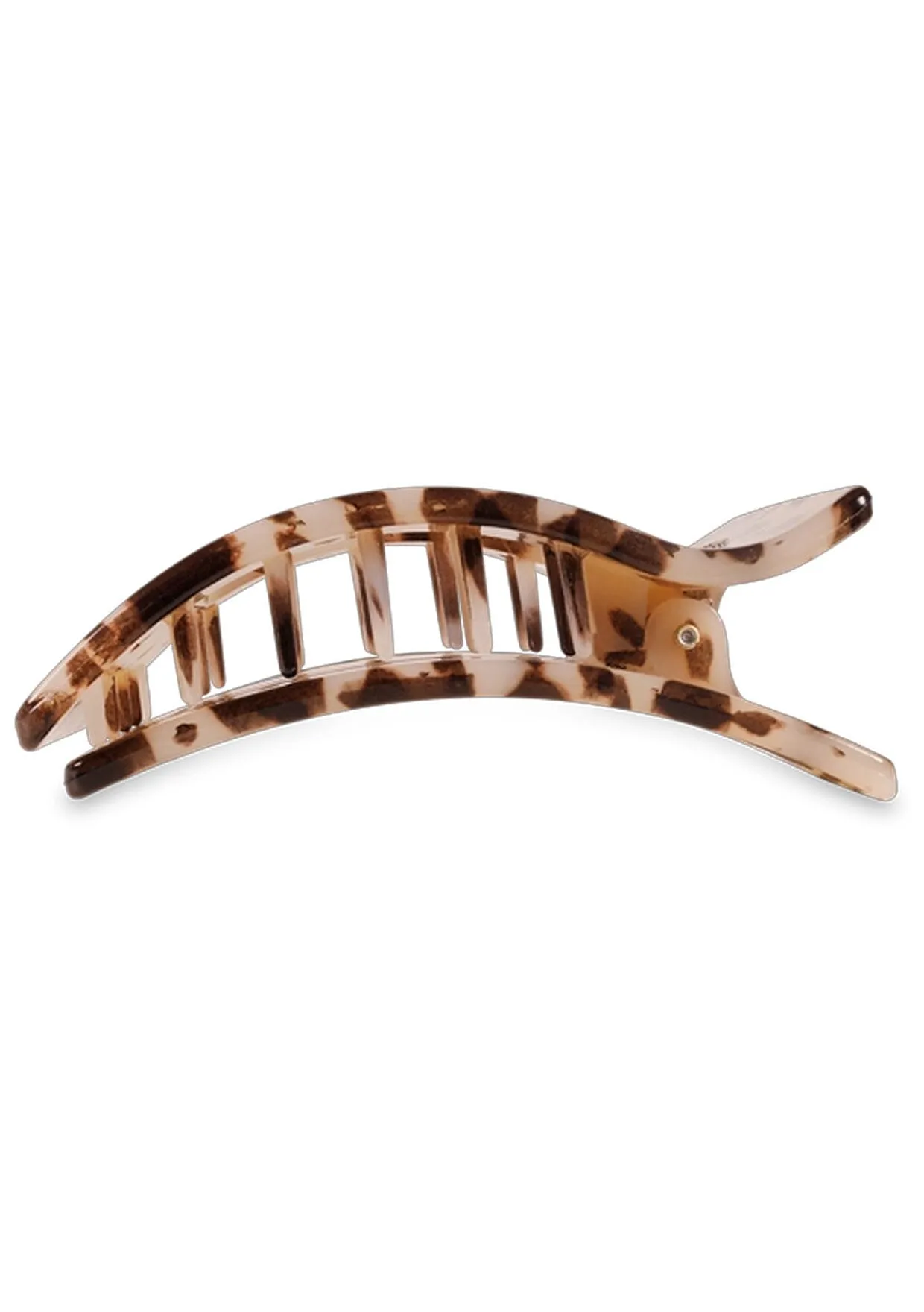 TELETIES - Tortoise Small Flat Rectangle Hair Clip sold by lovestitch product image thumbnail 2