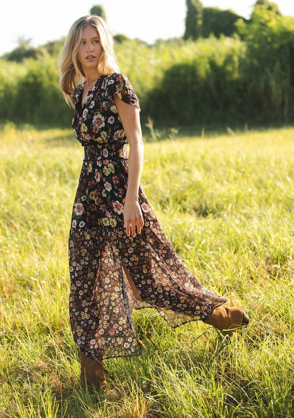 Dusk Garden Maxi Dress sold by lovestitch product image thumbnail 3