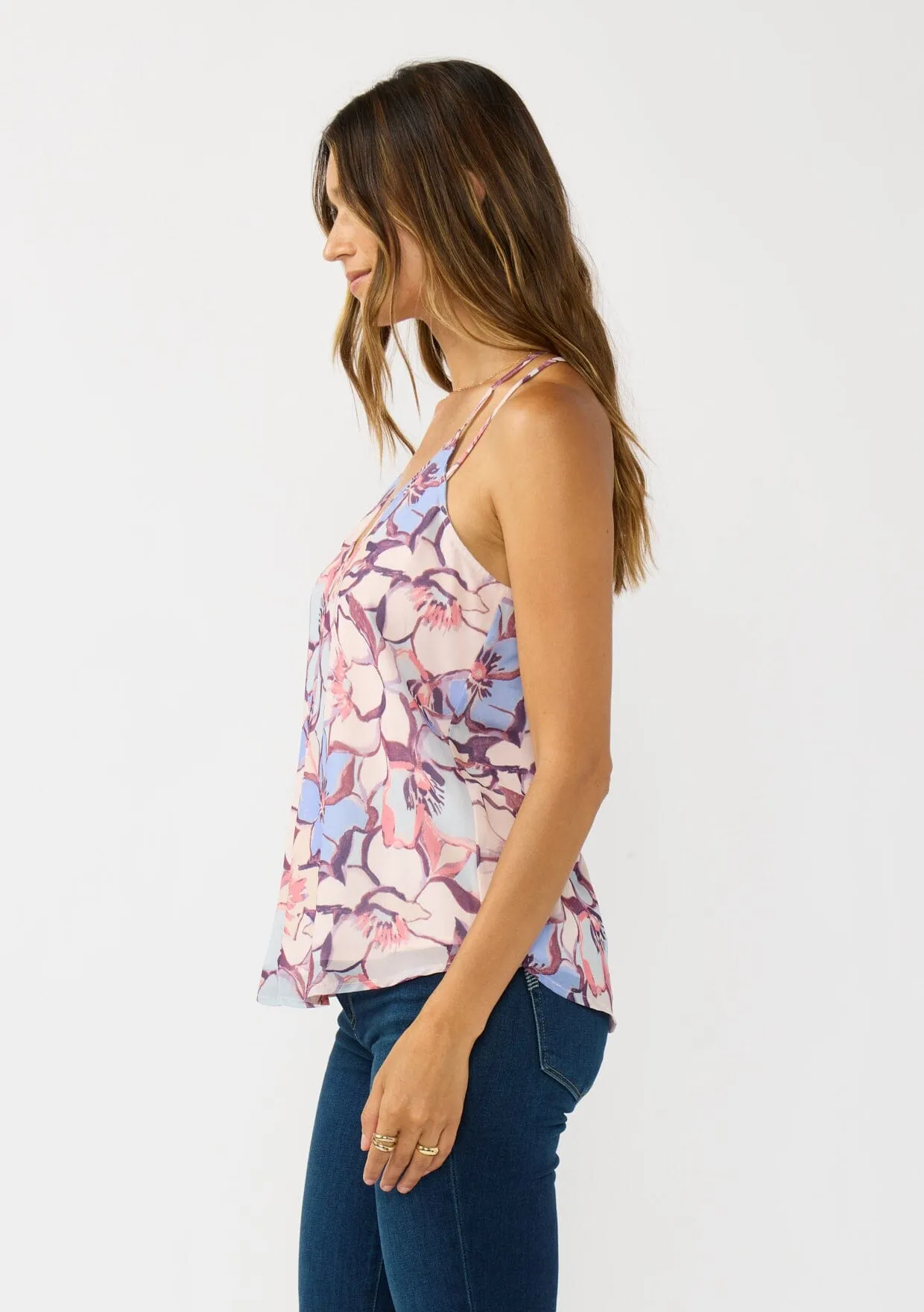 Wisteria Floral Tank Top sold by lovestitch product image thumbnail 4