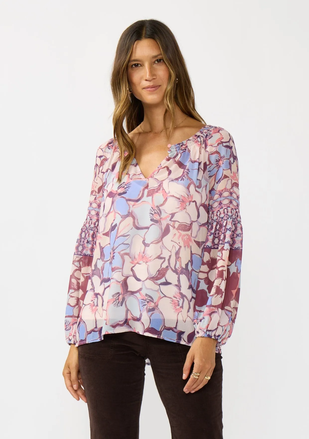 Wisteria Floral Blouse sold by lovestitch