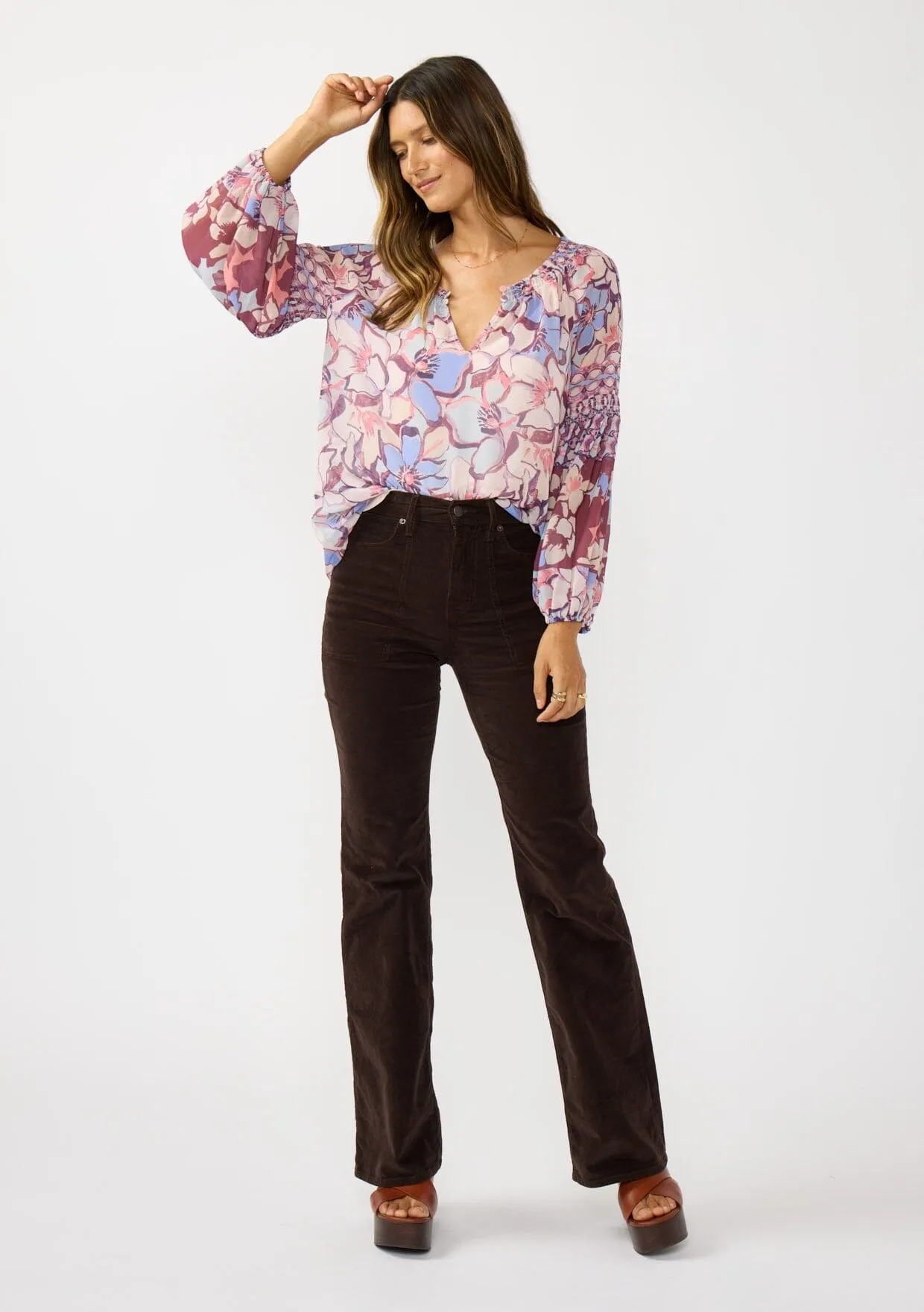 Wisteria Floral Blouse sold by lovestitch product image thumbnail 5