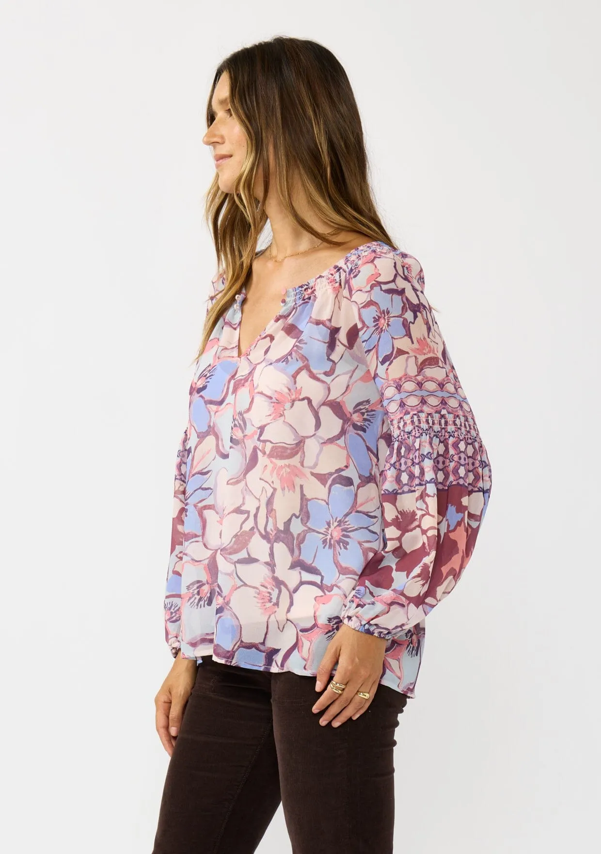 Wisteria Floral Blouse sold by lovestitch product image thumbnail 2