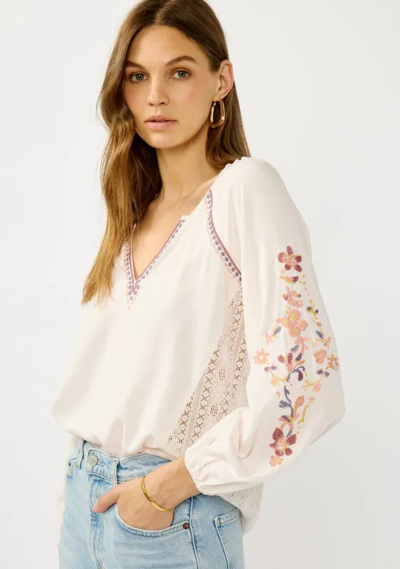 Daphne Embroidered Blouse sold by lovestitch