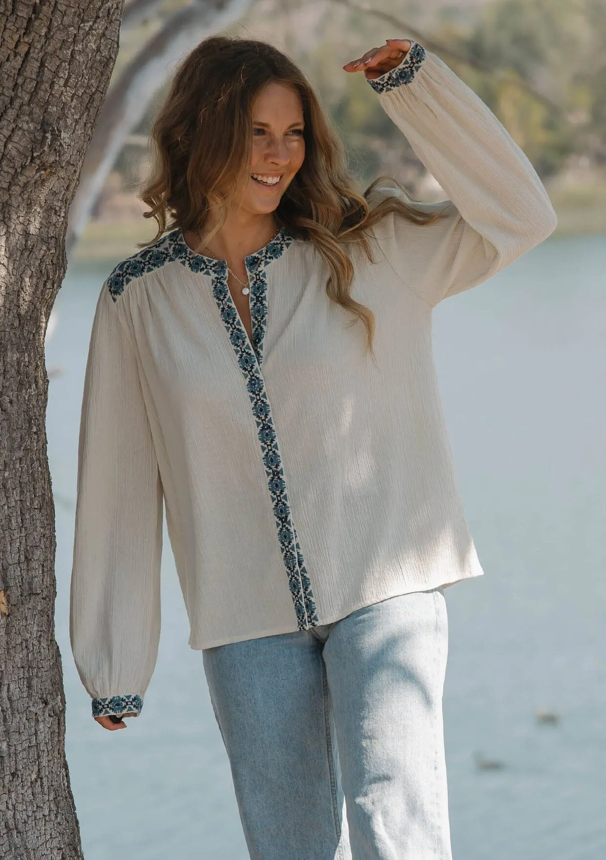 Desert Song Blouse sold by lovestitch