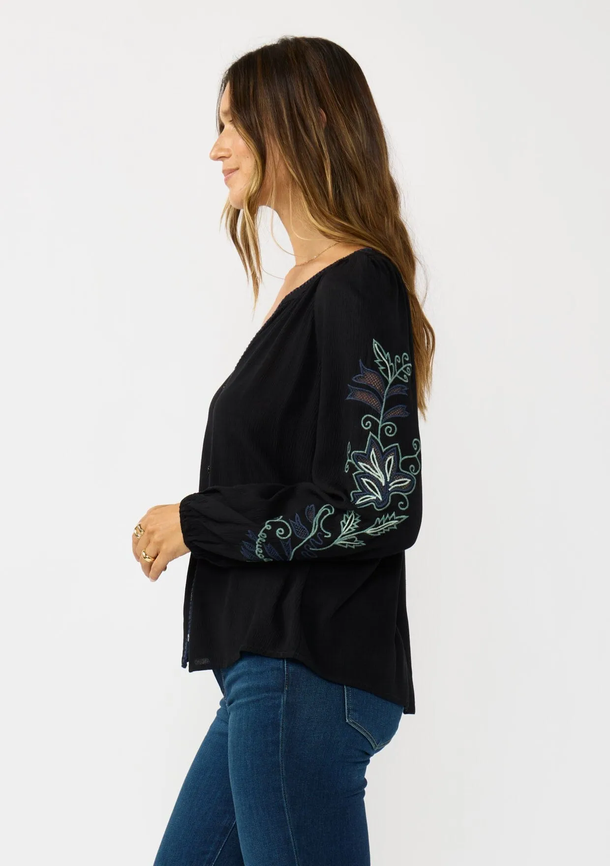 Lenora Embroidered Blouse sold by lovestitch product image thumbnail 3