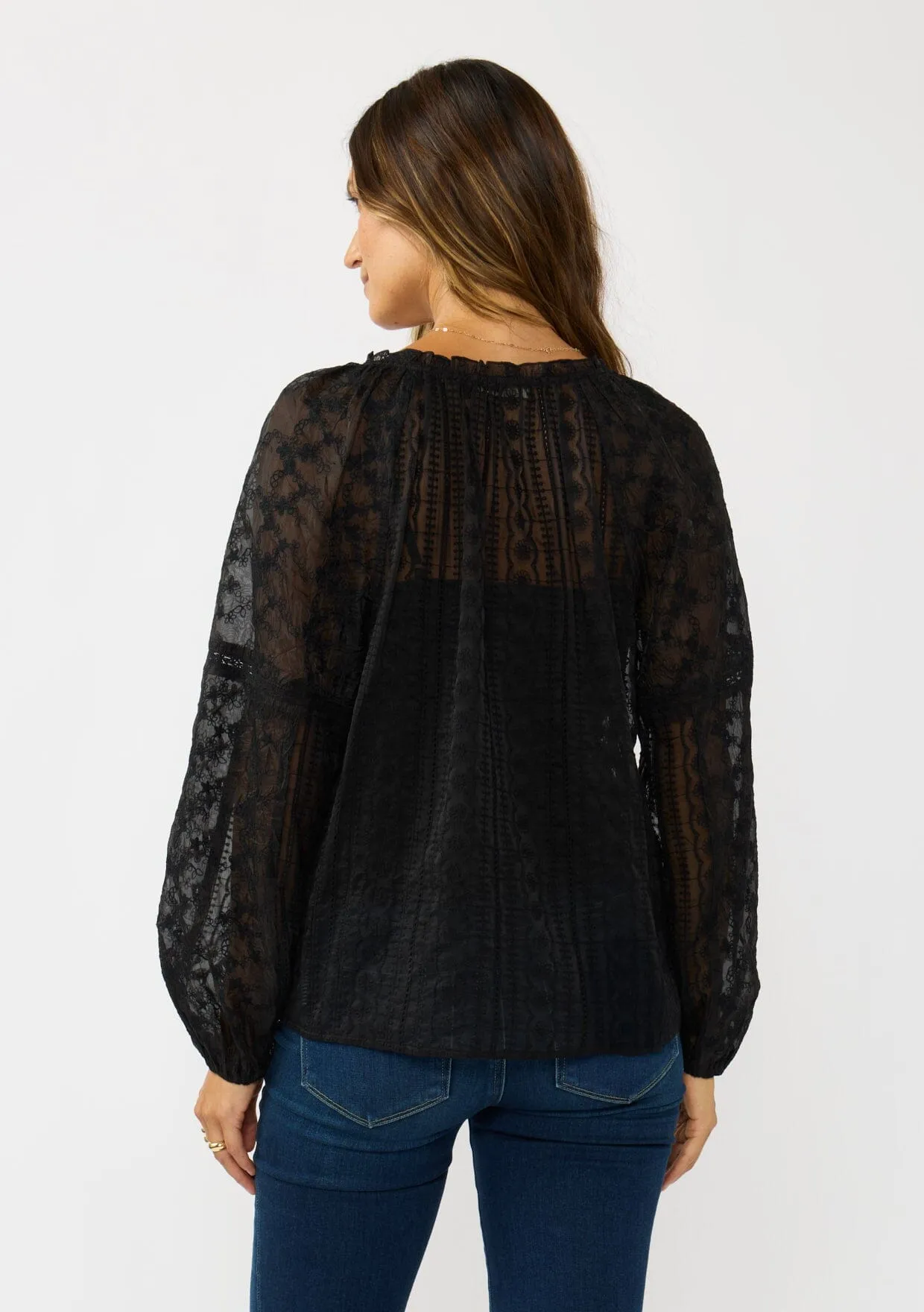 Moonlace Embroidered Blouse sold by lovestitch product image thumbnail 3