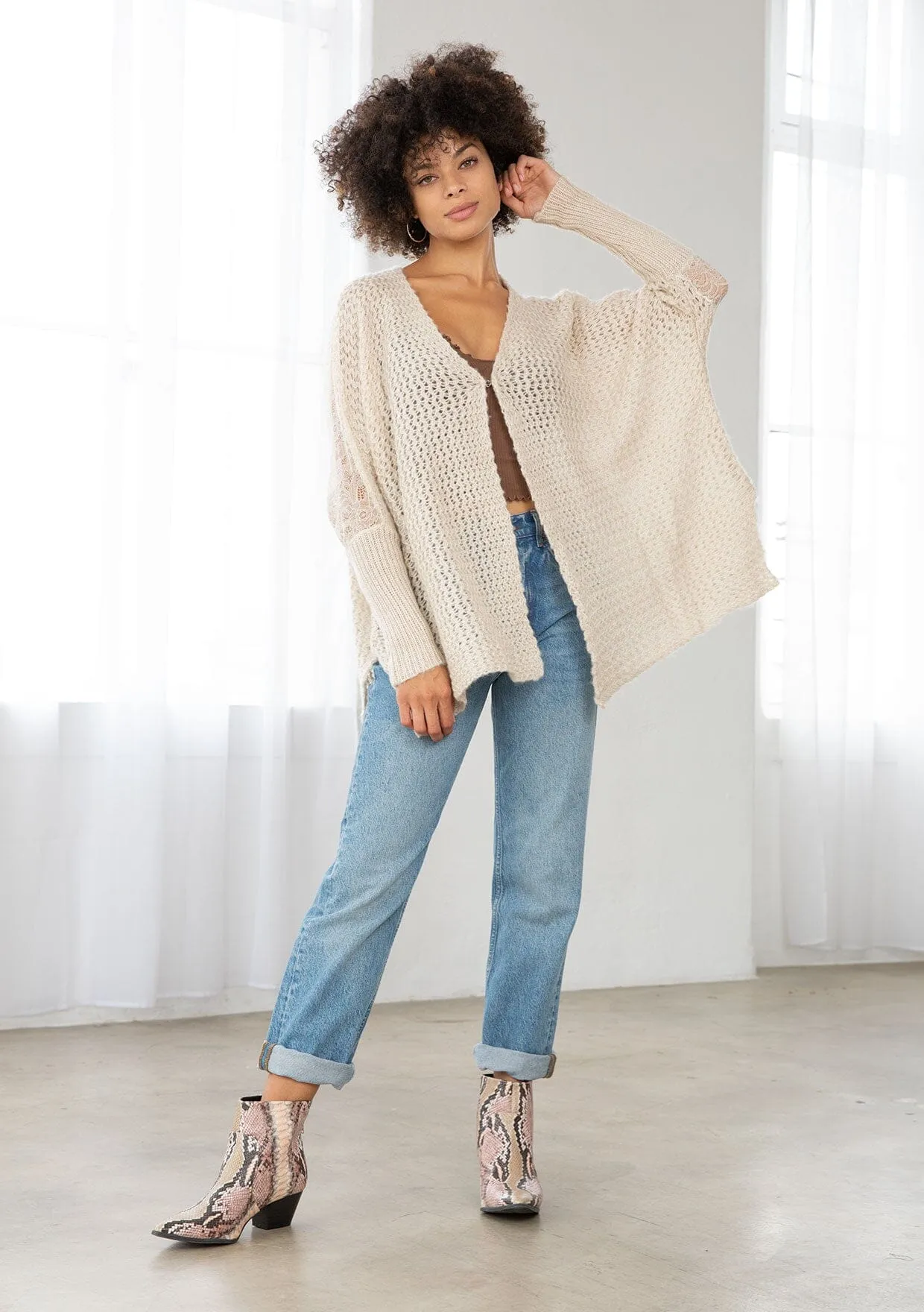 Cleo Lace Cardigan sold by lovestitch product image thumbnail 5