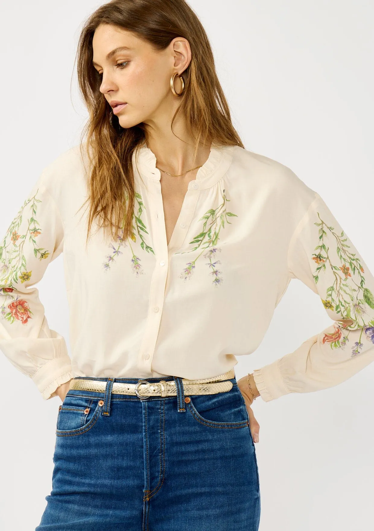 Livia Floral Blouse sold by lovestitch product image thumbnail 3