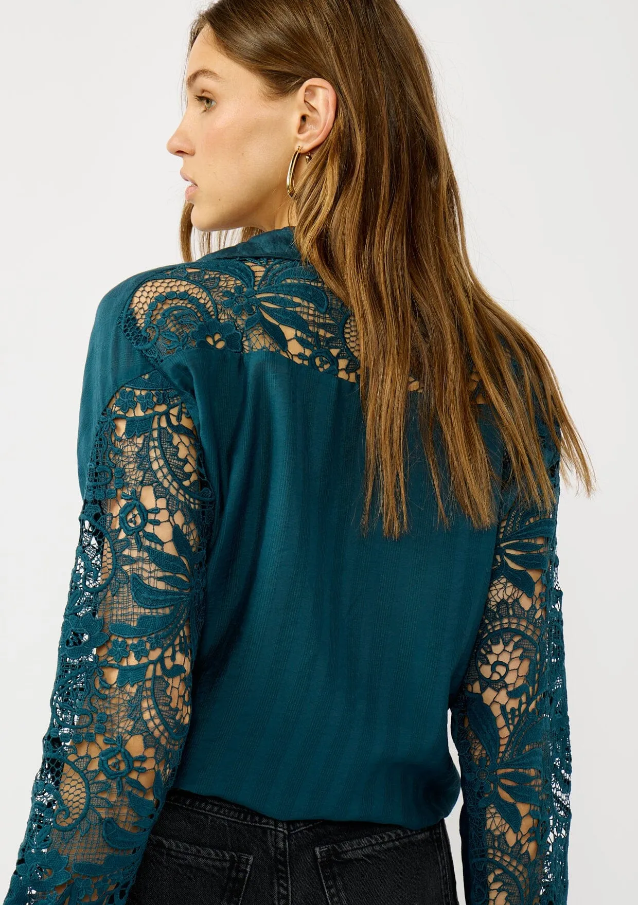 Serafina Lace Shirt sold by lovestitch product image thumbnail 5