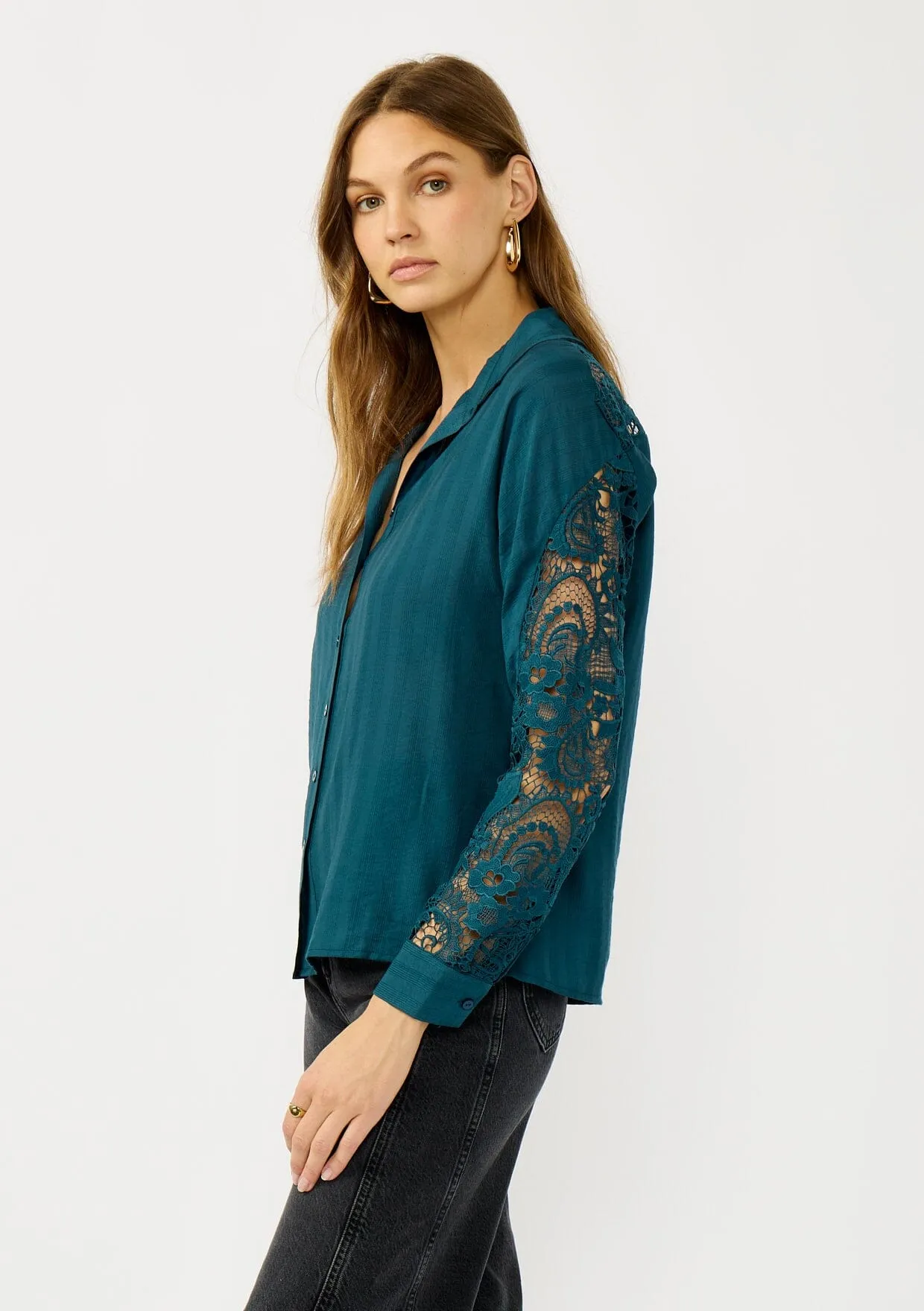 Serafina Lace Shirt sold by lovestitch product image thumbnail 4