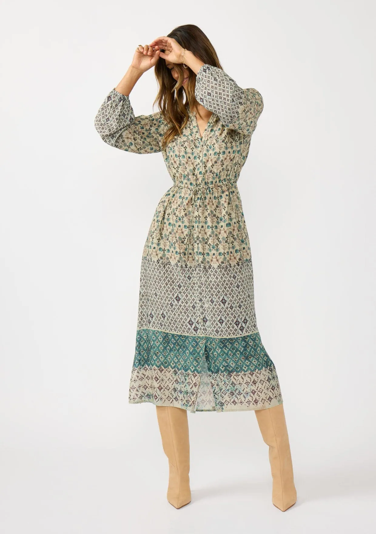 Garden Gate Midi Dress sold by lovestitch product image thumbnail 5