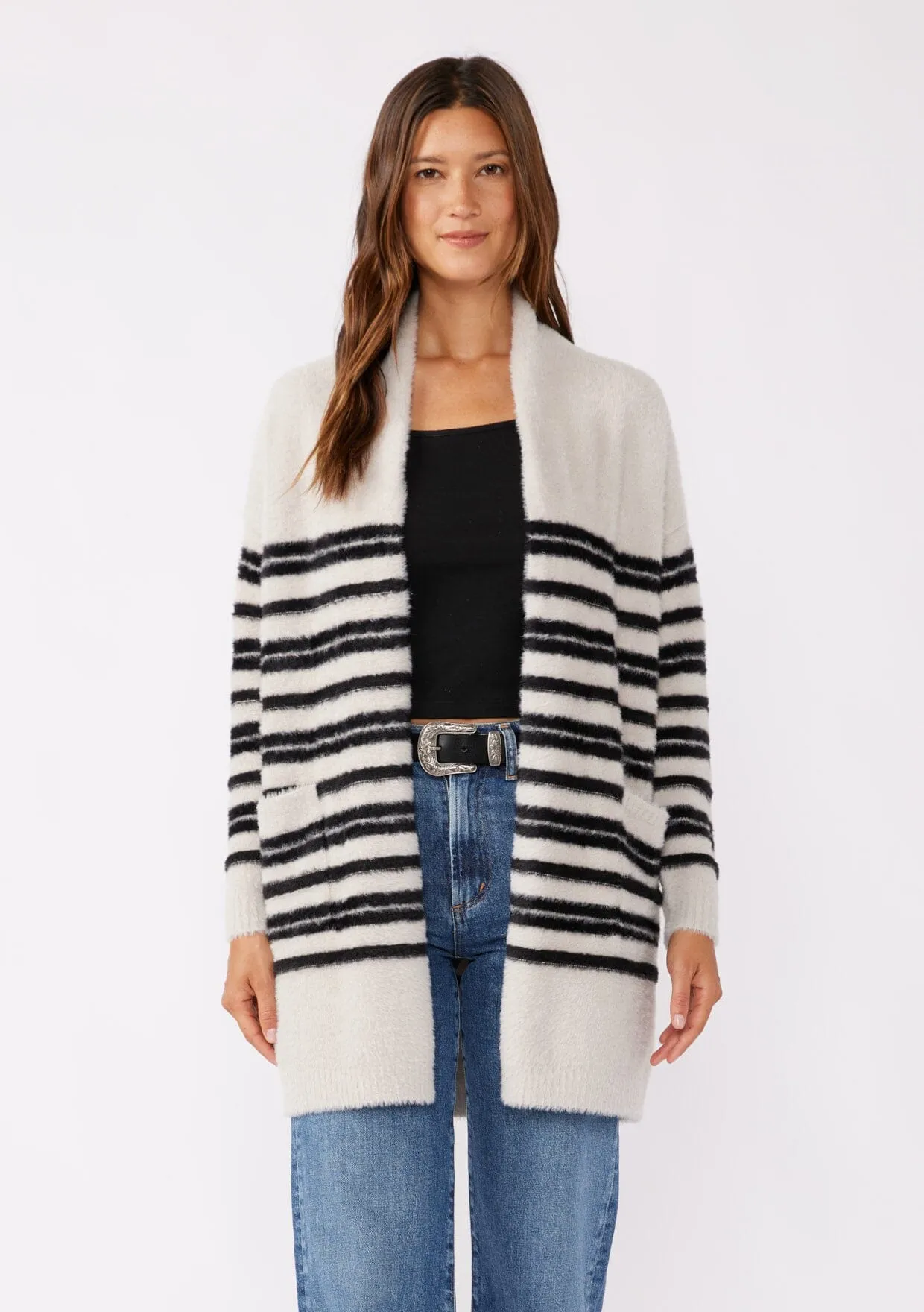 Myrna Stripe Cardigan sold by lovestitch