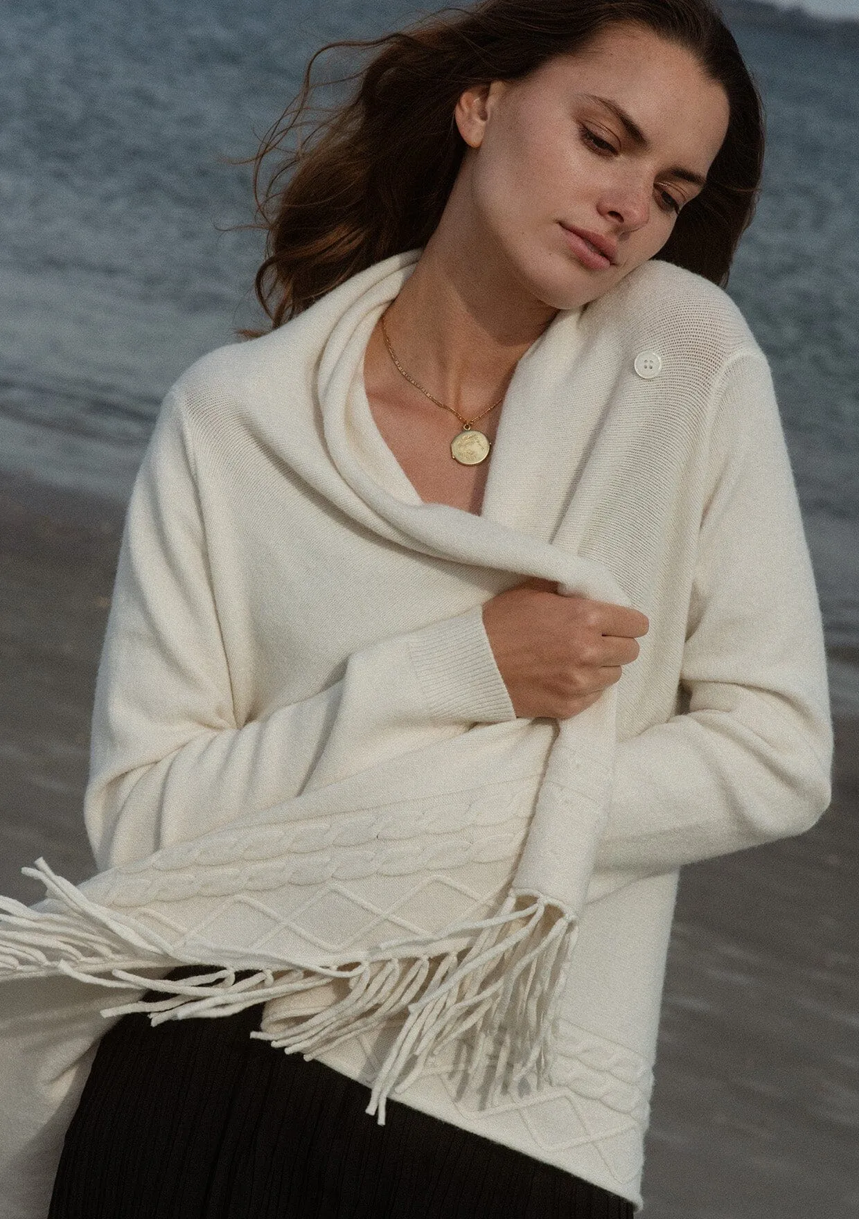 Clara Fringe Cardigan sold by lovestitch