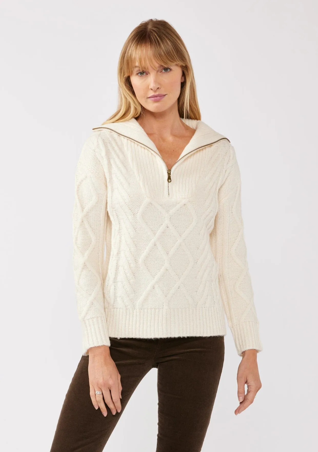 Trudie Cable Knit Sweater sold by lovestitch