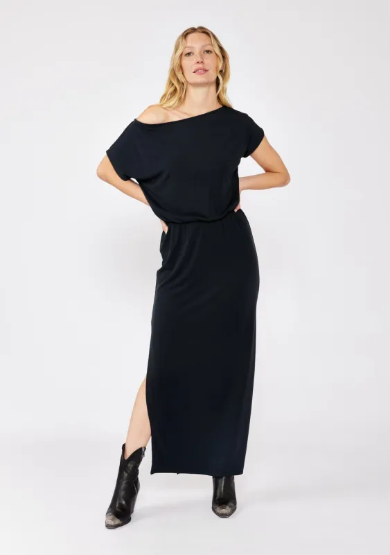 Dusk Haven Off Shoulder Maxi Dress sold by lovestitch