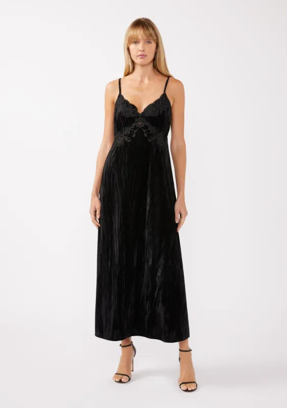 Find Me Velvet Maxi Dress sold by lovestitch