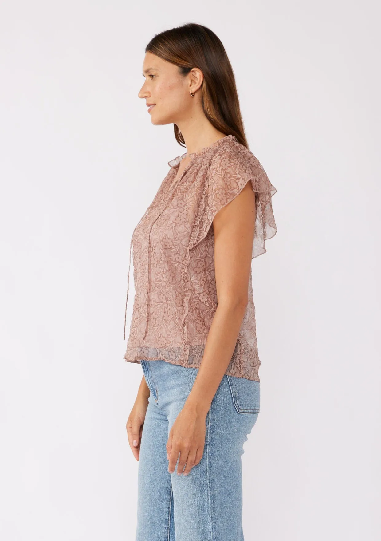 Emily Flutter Sleeve Top sold by lovestitch product image thumbnail 3