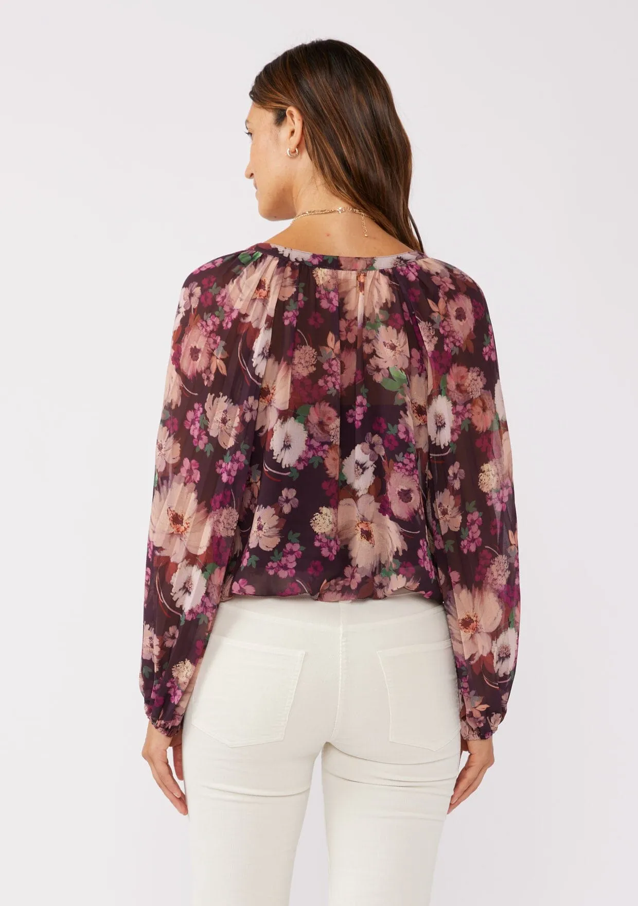 Lenni Floral Pleated Blouse sold by lovestitch product image thumbnail 3
