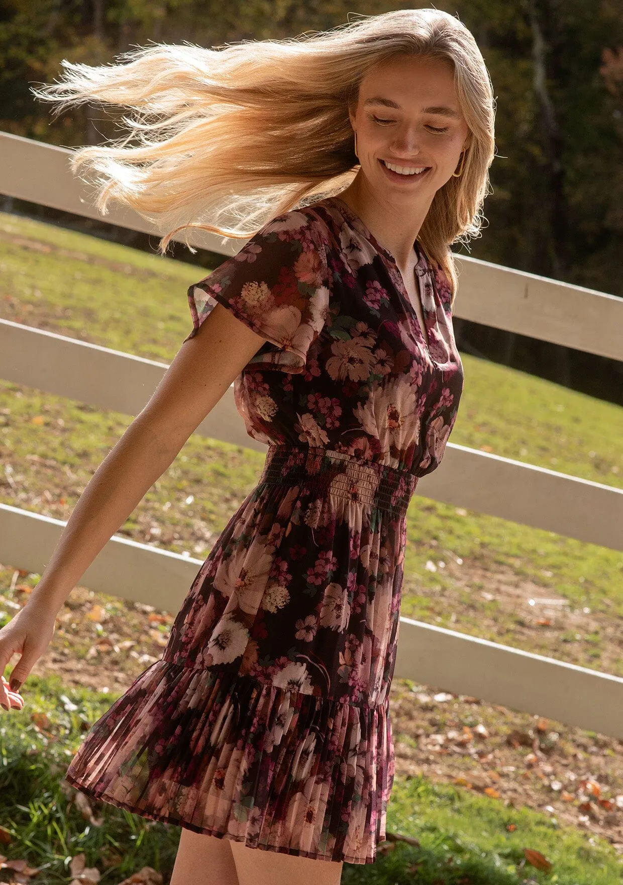 Lenni Floral Mini Dress sold by lovestitch product image thumbnail 2